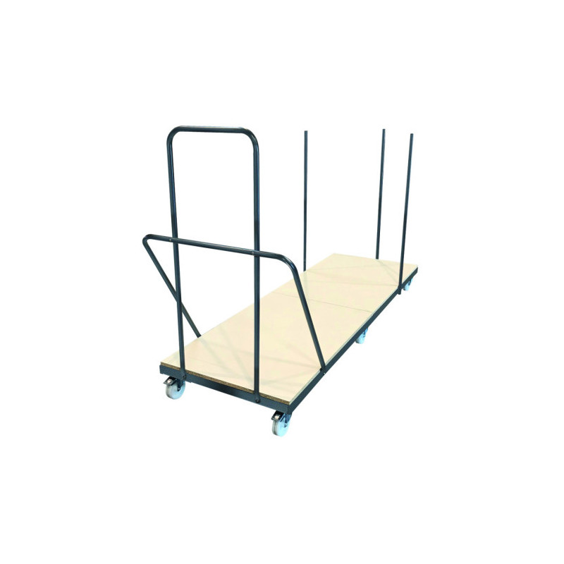 chariot de tables pliantes collectivité